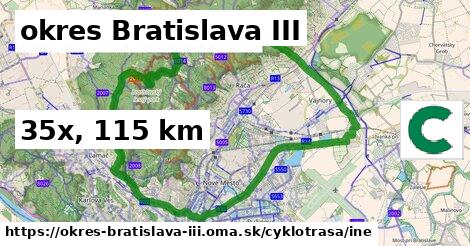okres Bratislava III Cyklotrasy iná 