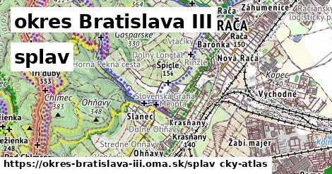 okres Bratislava III Splav  