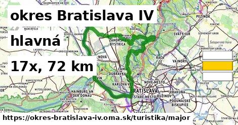 okres Bratislava IV Turistické trasy hlavná 