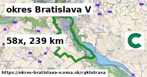 okres Bratislava V Cyklotrasy  