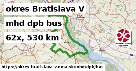 okres Bratislava V Doprava dpb bus