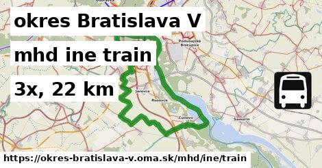 okres Bratislava V Doprava iná train