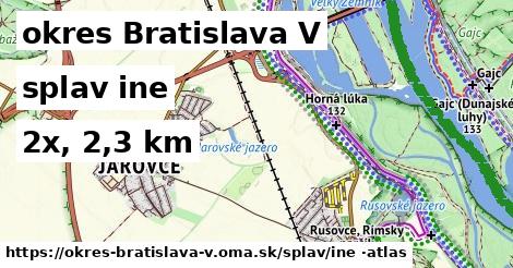 okres Bratislava V Splav iná 