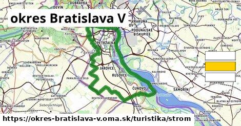 okres Bratislava V Turistické trasy strom 