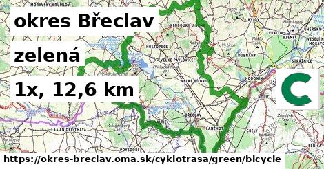 okres Břeclav Cyklotrasy zelená bicycle