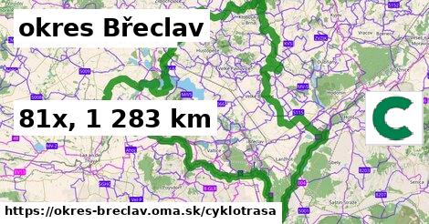 okres Břeclav Cyklotrasy  