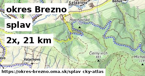 okres Brezno Splav  