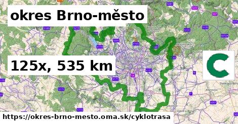 okres Brno-město Cyklotrasy  
