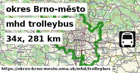 okres Brno-město Doprava trolleybus 