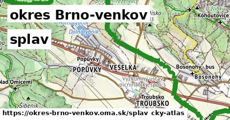 okres Brno-venkov Splav  