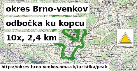 okres Brno-venkov Turistické trasy odbočka ku kopcu 