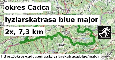 okres Čadca Lyžiarske trasy modrá hlavná