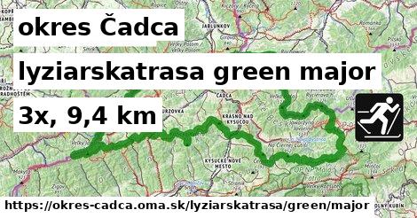 okres Čadca Lyžiarske trasy zelená hlavná