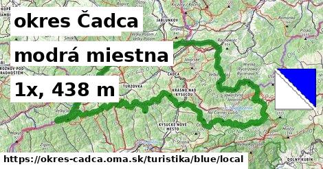 okres Čadca Turistické trasy modrá miestna