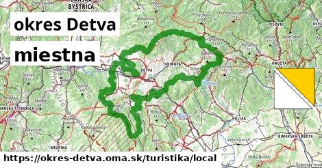 okres Detva Turistické trasy miestna 