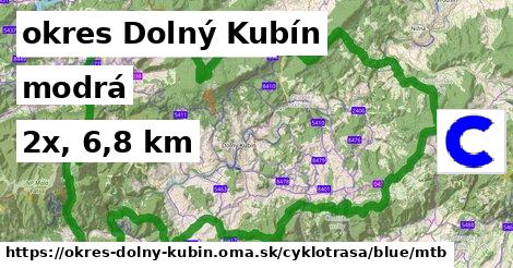 okres Dolný Kubín Cyklotrasy modrá mtb