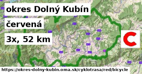 okres Dolný Kubín Cyklotrasy červená bicycle