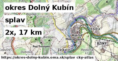 okres Dolný Kubín Splav  