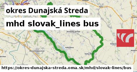 okres Dunajská Streda Doprava slovak-lines bus