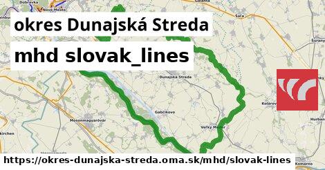 okres Dunajská Streda Doprava slovak-lines 