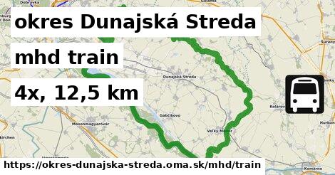 okres Dunajská Streda Doprava train 