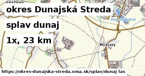 okres Dunajská Streda Splav dunaj 