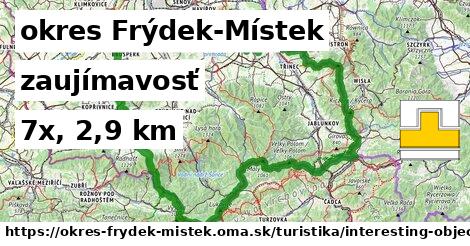 okres Frýdek-Místek Turistické trasy zaujímavosť 