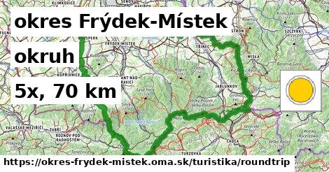 okres Frýdek-Místek Turistické trasy okruh 