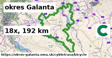 okres Galanta Cyklotrasy bicycle 