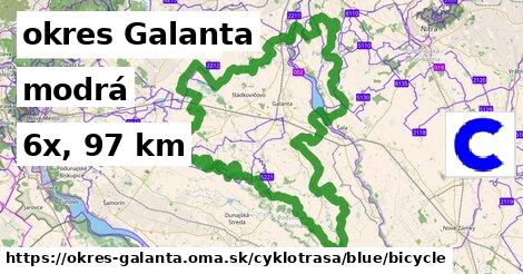 okres Galanta Cyklotrasy modrá bicycle