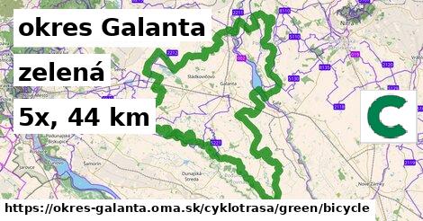 okres Galanta Cyklotrasy zelená bicycle