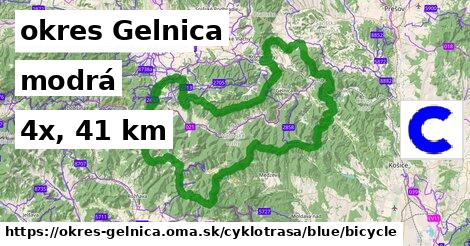 okres Gelnica Cyklotrasy modrá bicycle