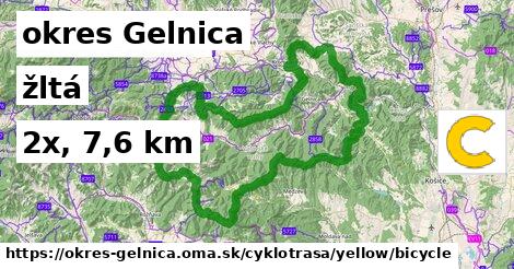 okres Gelnica Cyklotrasy žltá bicycle