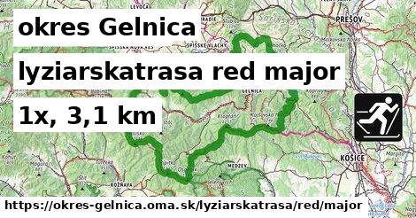 okres Gelnica Lyžiarske trasy červená hlavná