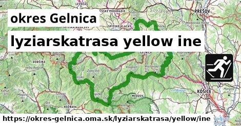 okres Gelnica Lyžiarske trasy žltá iná