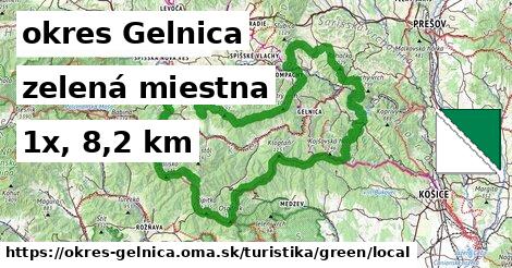 okres Gelnica Turistické trasy zelená miestna