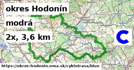 okres Hodonín Cyklotrasy modrá 