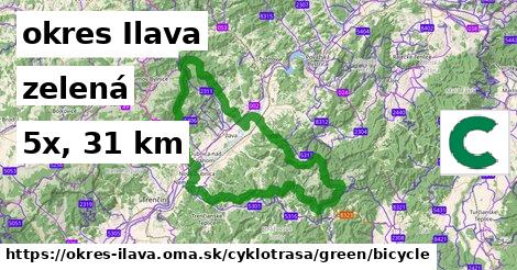 okres Ilava Cyklotrasy zelená bicycle
