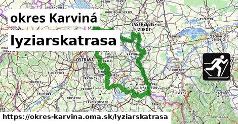 okres Karviná Lyžiarske trasy  