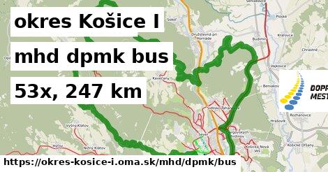 okres Košice I Doprava dpmk bus