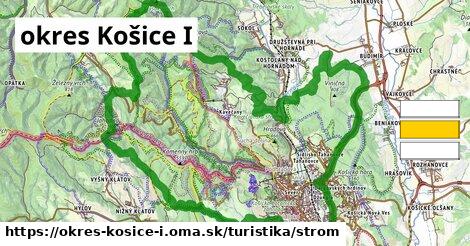 okres Košice I Turistické trasy strom 