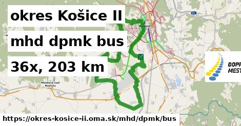 okres Košice II Doprava dpmk bus