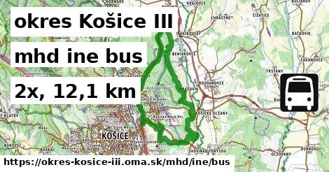 okres Košice III Doprava iná bus