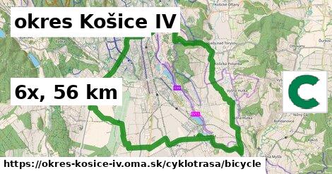 okres Košice IV Cyklotrasy bicycle 