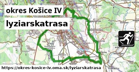 okres Košice IV Lyžiarske trasy  