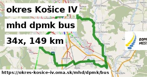 okres Košice IV Doprava dpmk bus