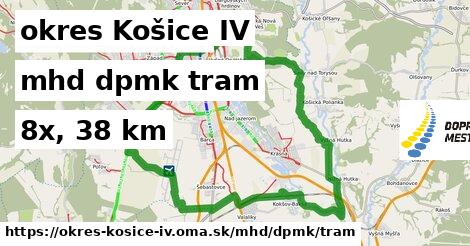 okres Košice IV Doprava dpmk tram