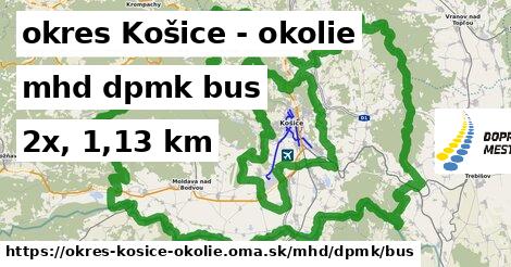 okres Košice - okolie Doprava dpmk bus