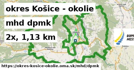 okres Košice - okolie Doprava dpmk 