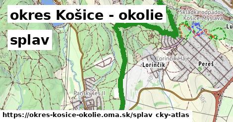 okres Košice - okolie Splav  